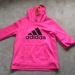 Neon Pink Adidas sweatshirt